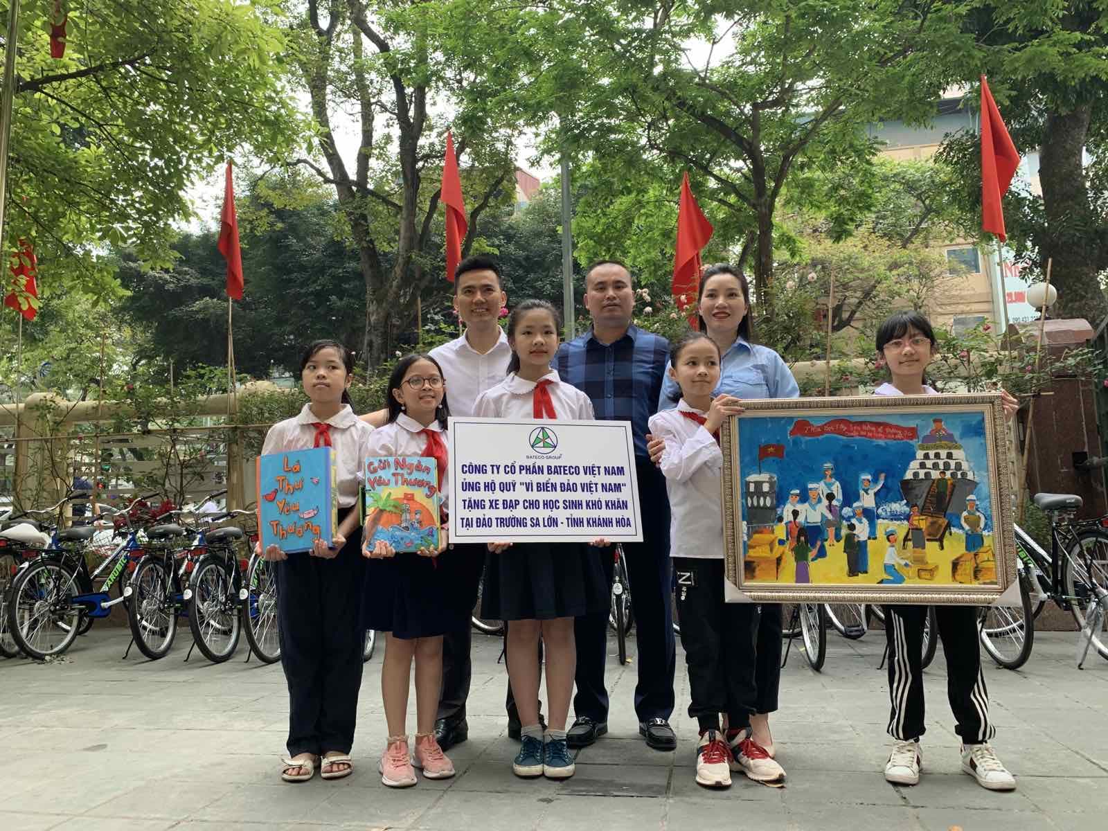 Happy International Children&#8217;s Day June 1 &#8211; Bateco Group donates bicycles to disadvantaged students on Truong Sa Lon Island, Khanh Hoa Province