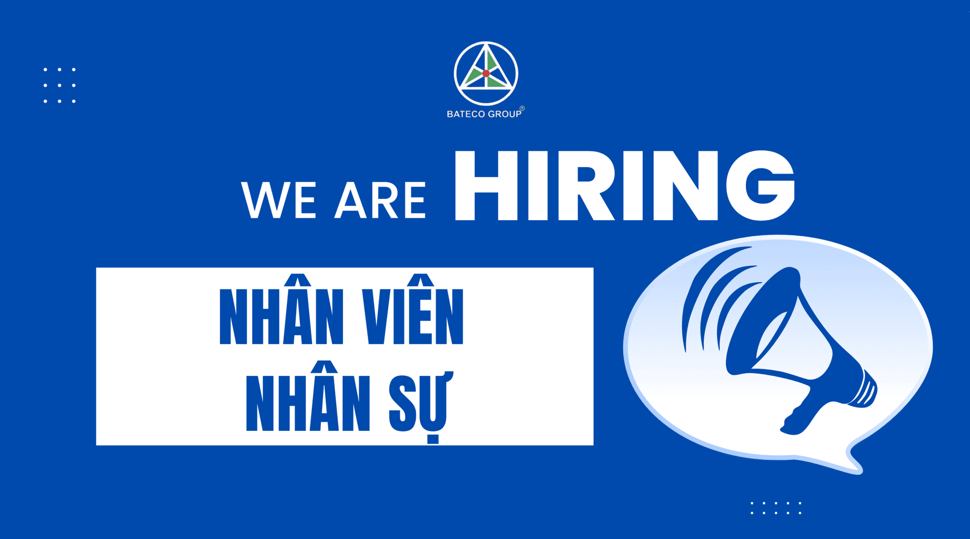 TUYỂN DỤNG NHÂN VIÊN NHÂN SỰ